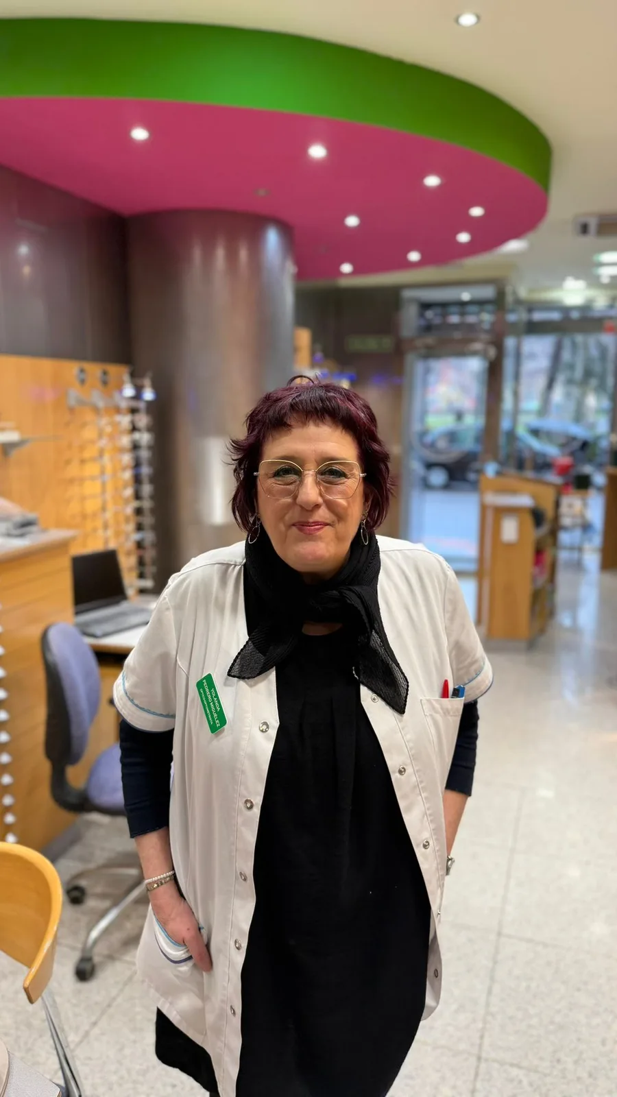 Yolanda Pedrero, Directora técnica en Óptica San Francisco